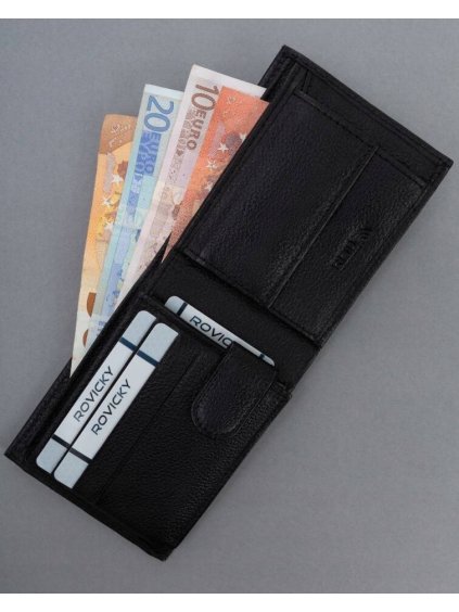 4U CAVALDI ČERNÁ MALÁ PÁNSKÁ PENĚŽENKA BEZ ZAPÍNÁNÍ B051