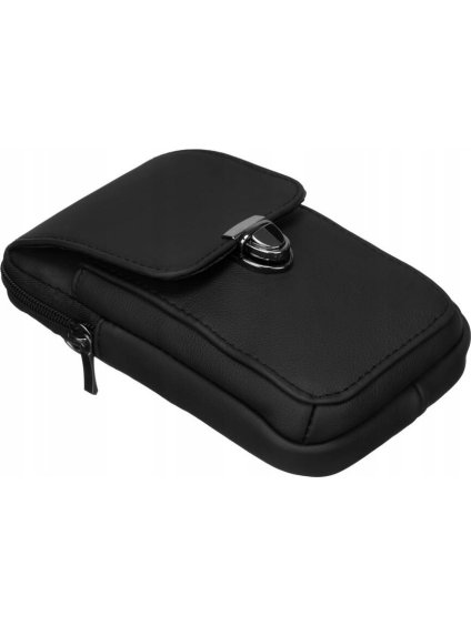 ROVICKY ČERNÁ KOŽENÁ MINI CROSSBODY KABELKA