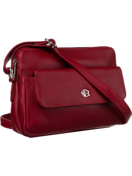 ROVICKY VÍNOVÁ CROSSBODY TAŠKA SE STŘÍBRNÝM KOVÁNÍM