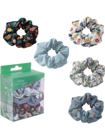 SET 5 GUMIČEK DO VLASŮ - LILO AND STITCH