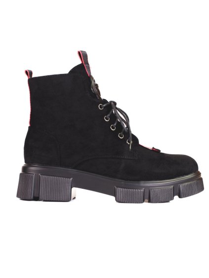 DÁMSKÉ ČERNÉ ŠNĚROVACÍ KOTNÍKOVÉ BOTY (Velikost 36)