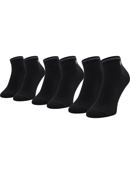 ČERNÝ SET PONOŽEK SKECHERS 3PPK MESH VENTILATION SOCKS