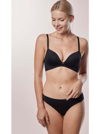 ČERNÁ PUSH-UP PODPRSENKA BEZ KOSTIC MEFEMI AMELIA (Velikost 85B)