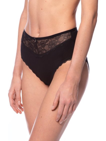 ČERNO-BÉŽOVÝ SET 2 VISKÓZOVÝCH KALHOTEK LAMA LEIA