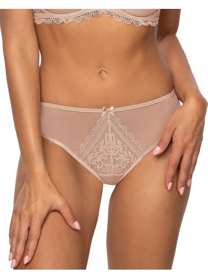 BÉŽOVÁ KRAJKOVÁ TANGA MAT ESTELLE