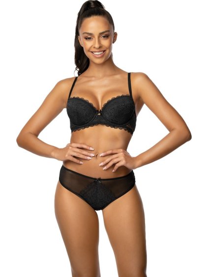 ČERNÁ KRAJKOVÁ PUSH-UP PODPRSENKA MAT ESTELLE