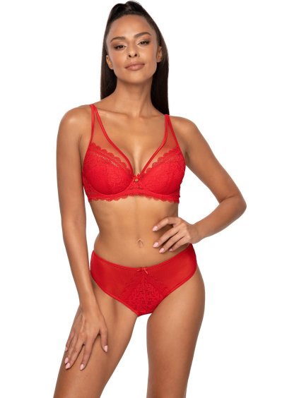 ČERVENÁ KRAJKOVÁ PUSH-UP PODPRSENKA MAT ESTELLE (Velikost 75C)