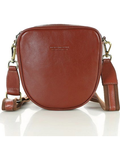 MARCO MAZZINI HNĚDÁ MENŠÍ CROSSBODY VE TVARU PODKOVY