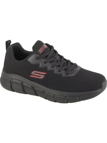ČERNÉ LEHKÉ TENISKY SKECHERS BOBS B FLEX - CHILL EDGE