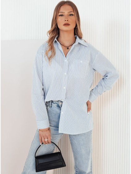 BÍLO-MODRÁ PRUHOVANÁ KOŠILE SEMENA (Velikost ONE SIZE)
