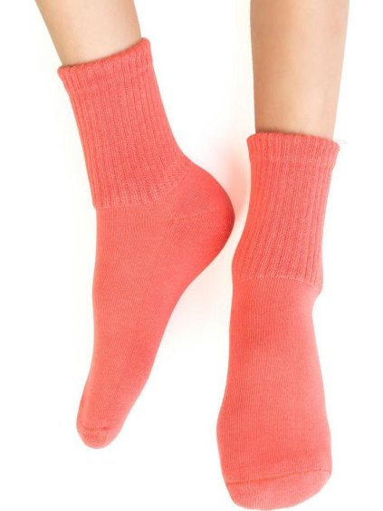 ORANŽOVÉ TEPLÉ UNISEX PONOŽKY PRO DĚTI ART. 020