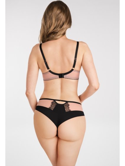 BRAZILKY Z ČERNÉ KRAJKY GORSENIA BLACK TO BLACK