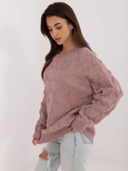 SVĚTLE FIALOVÝ DÁMSKÝ OVERSIZE SVETR