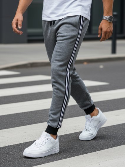 TMAVĚ ŠEDÉ PÁNSKÉ TEPLÁKY (Velikost M)