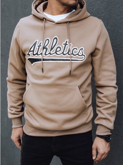 BÉŽOVÁ MIKINA S KAPUCÍ ATHLETICS
