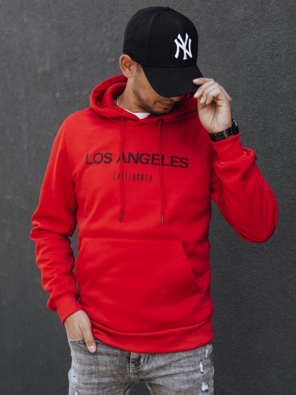 ČERVENÁ PÁNSKÁ MIKINA LOS ANGELES