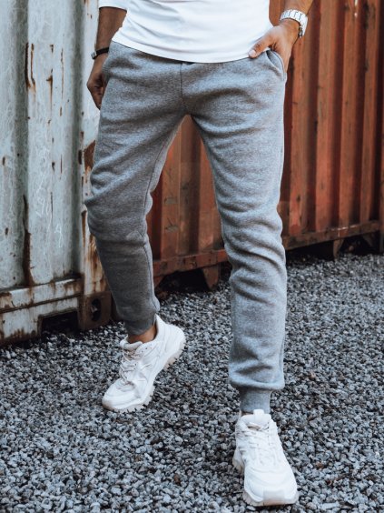 SVĚTLE ŠEDÉ PÁNSKÉ JOGGER TEPLÁKY