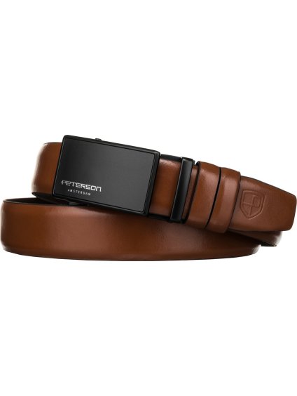 PETERSON HNĚDÝ ELEGANTNÍ OPASEK PRO PÁNY