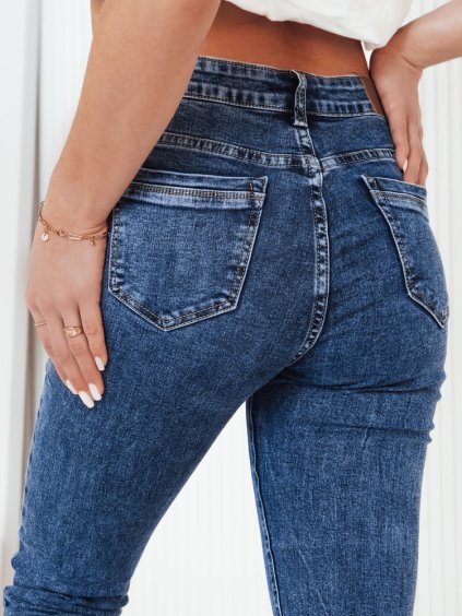 (VEL. 38) MODRÉ DÁMSKÉ SKINNY DŽÍNY MABRAN