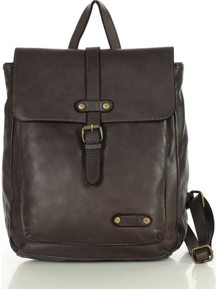 MARCO MAZZINI HNĚDÝ KOŽENÝ PRAKTICKÝ BATOH (Velikost ONE SIZE)