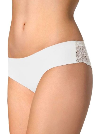 KRAJKOVÉ BRAZILKY JULIMEX TANGA PANTY (Velikost S, Barva béžová)
