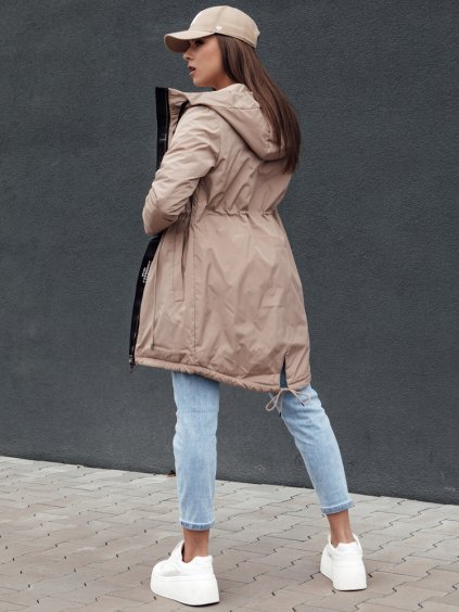 DÁMSKÁ BÉŽOVÁ PŘECHODOVÁ DLOUHÁ BUNDA URBANJOY