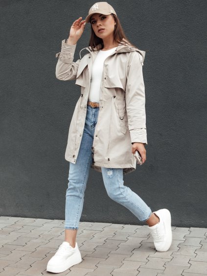 DÁMSKÁ KRÉMOVÁ PARKA FASHLOVE