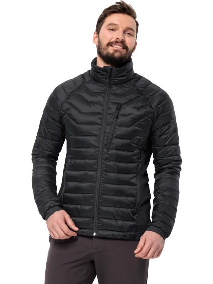 ČERNÁ PÁNSKÁ PROŠÍVANÁ BUNDA JACK WOLFSKIN ROUTEBURN PRO INS JACKET