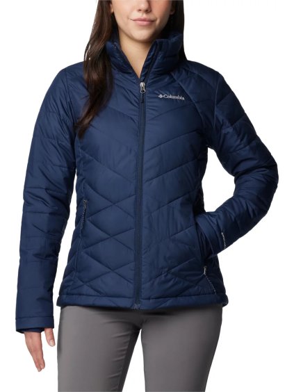 TMAVĚ MODRÁ DÁMSKÁ PROŠÍVANÁ BUNDA COLUMBIA HEAVENLY JACKET