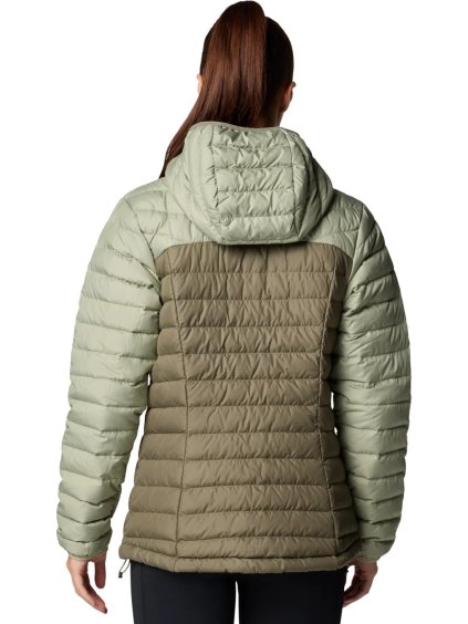 KHAKI DÁMSKÁ PROŠÍVANÁ BUNDA COLUMBIA WESTRIDGE HOODED DOWN JACKET