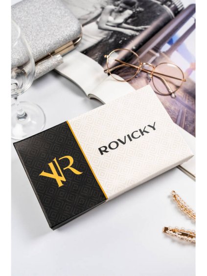 ČERVENÁ DÁMSKÁ PENĚŽENKA S MAČKANÝM EFEKTEM ROVICKY V284