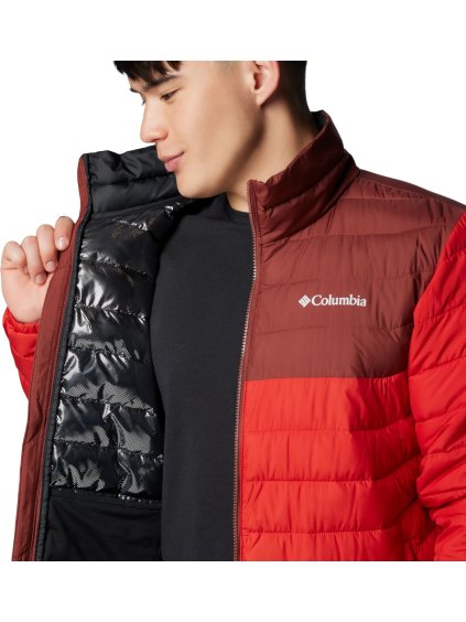 ČERVENÁ PÁNSKÁ BUNDA COLUMBIA POWDER LITE II JACKET
