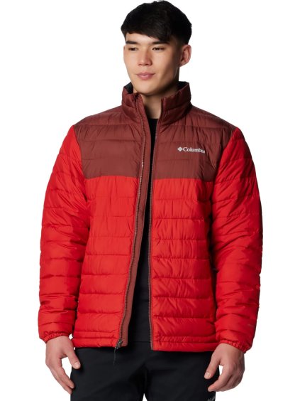 ČERVENÁ PÁNSKÁ BUNDA COLUMBIA POWDER LITE II JACKET (Velikost L)