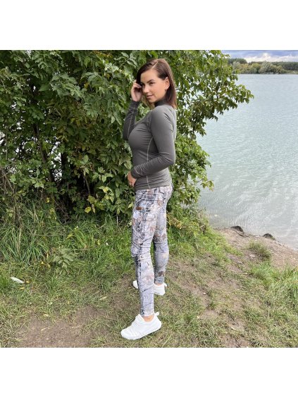 DÁMSKÉ FUNKČNÍ KALHOTY S VYŠŠÍM PASEM (Velikost S)