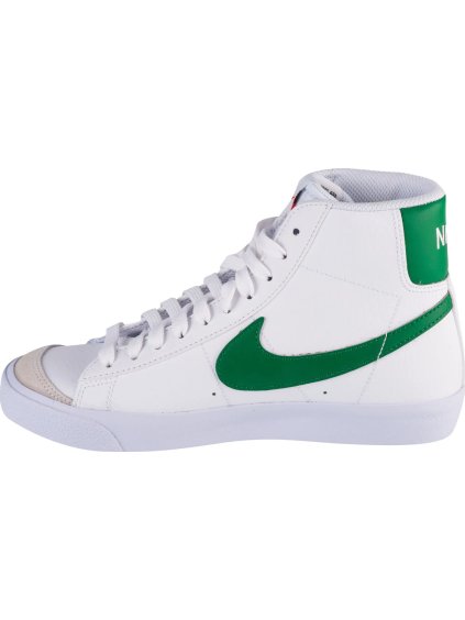 BÍLÉ DÁMSKÉ KOŽENÉ KOTNÍKOVÉ TENISKY NIKE BLAZER MID 77 GS