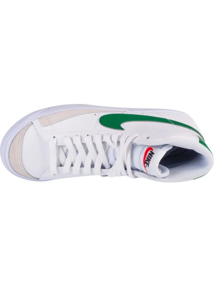 BÍLÉ DÁMSKÉ KOŽENÉ KOTNÍKOVÉ TENISKY NIKE BLAZER MID 77 GS
