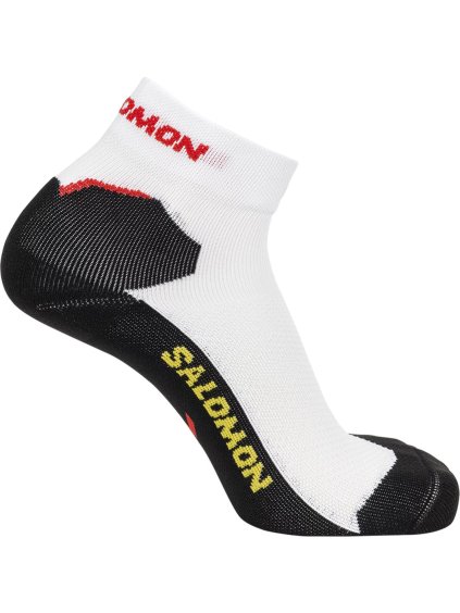 BÍLO-ČERNÉ SPORTOVNÍ PONOŽKY SALOMON SPEEDCROSS ANKLE SOCKS
