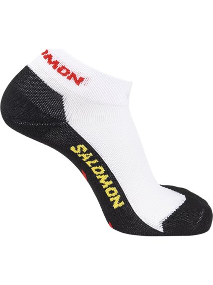 BÍLO-ČERNÉ SPORTOVNÍ PONOŽKY SALOMON SPEEDCROSS LOW SOCKS