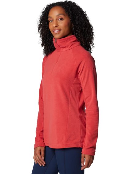 ČERVENÁ DÁMSKÁ FLEECOVÁ MIKINA COLUMBIA GLACIAL IV HALF ZIP FLEECE