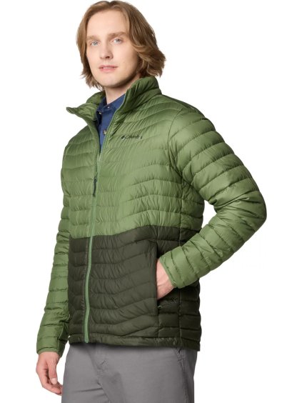 TMAVĚ ZELENÁ PÁNSKÁ PÉŘOVÁ BUNDA COLUMBIA WESTRIDGE DOWN JACKET