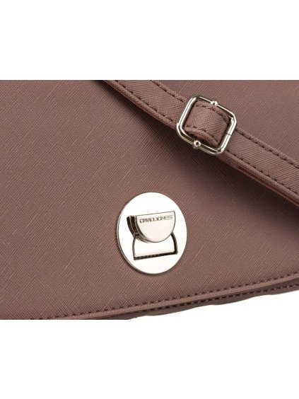 DAVID JONES BÉŽOVÁ CROSSBODY KABELKA S PROŠÍVANÝMI BOČNÍMI STRANAMI