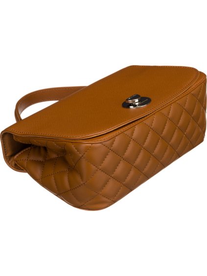 DAVID JONES KARAMELOVÁ CROSSBODY KABELKA S PROŠÍVANÝMI BOČNÍMI STRANAMI