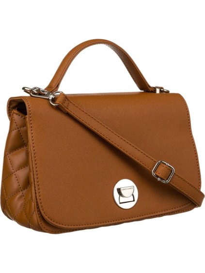 DAVID JONES KARAMELOVÁ CROSSBODY KABELKA S PROŠÍVANÝMI BOČNÍMI STRANAMI