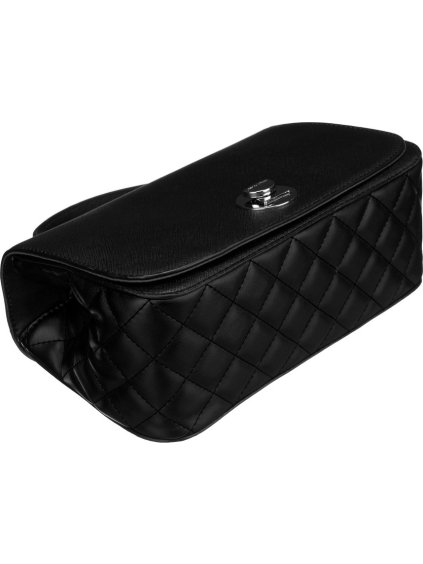 DAVID JONES ČERNÁ CROSSBODY KABELKA S PROŠÍVANÝMI BOČNÍMI STRANAMI
