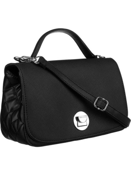 DAVID JONES ČERNÁ CROSSBODY KABELKA S PROŠÍVANÝMI BOČNÍMI STRANAMI