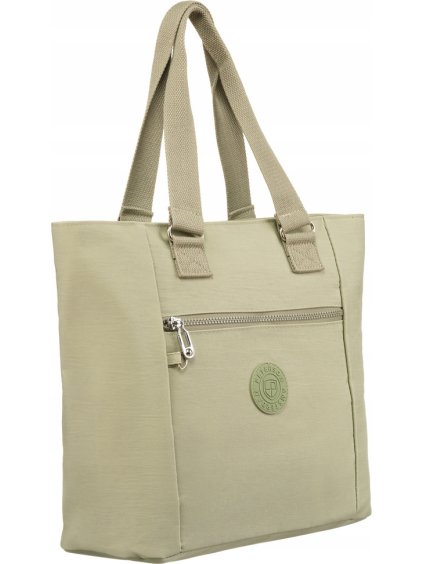 PETERSON SVĚTLE ZELENÁ PROSTORNÁ SHOPPER TAŠKA