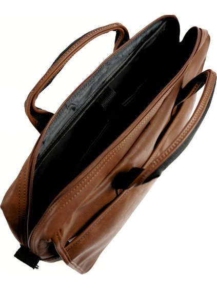 HNĚDÁ PÁNSKÁ TAŠKA NA RAMENO S13 BROWN VINTAGE