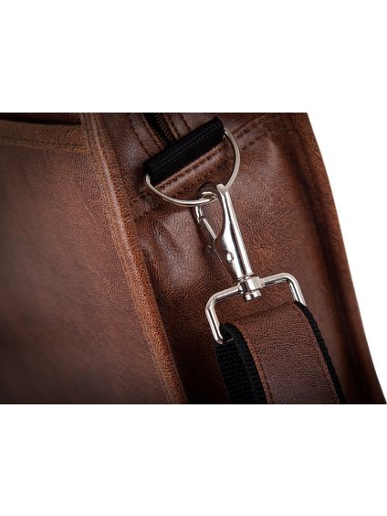 HNĚDÁ PÁNSKÁ TAŠKA NA RAMENO S13 BROWN VINTAGE