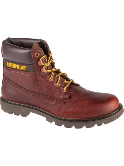 VÍNOVÉ KOŽENÉ KOTNÍKOVÉ BOTY CATERPILLAR COLORADO 2.0