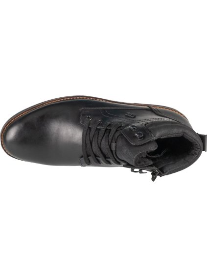 ČERNÁ PÁNSKÉ KOŽENÁ KOTNÍKOVÁ OBUV RIEKER BOOTIES